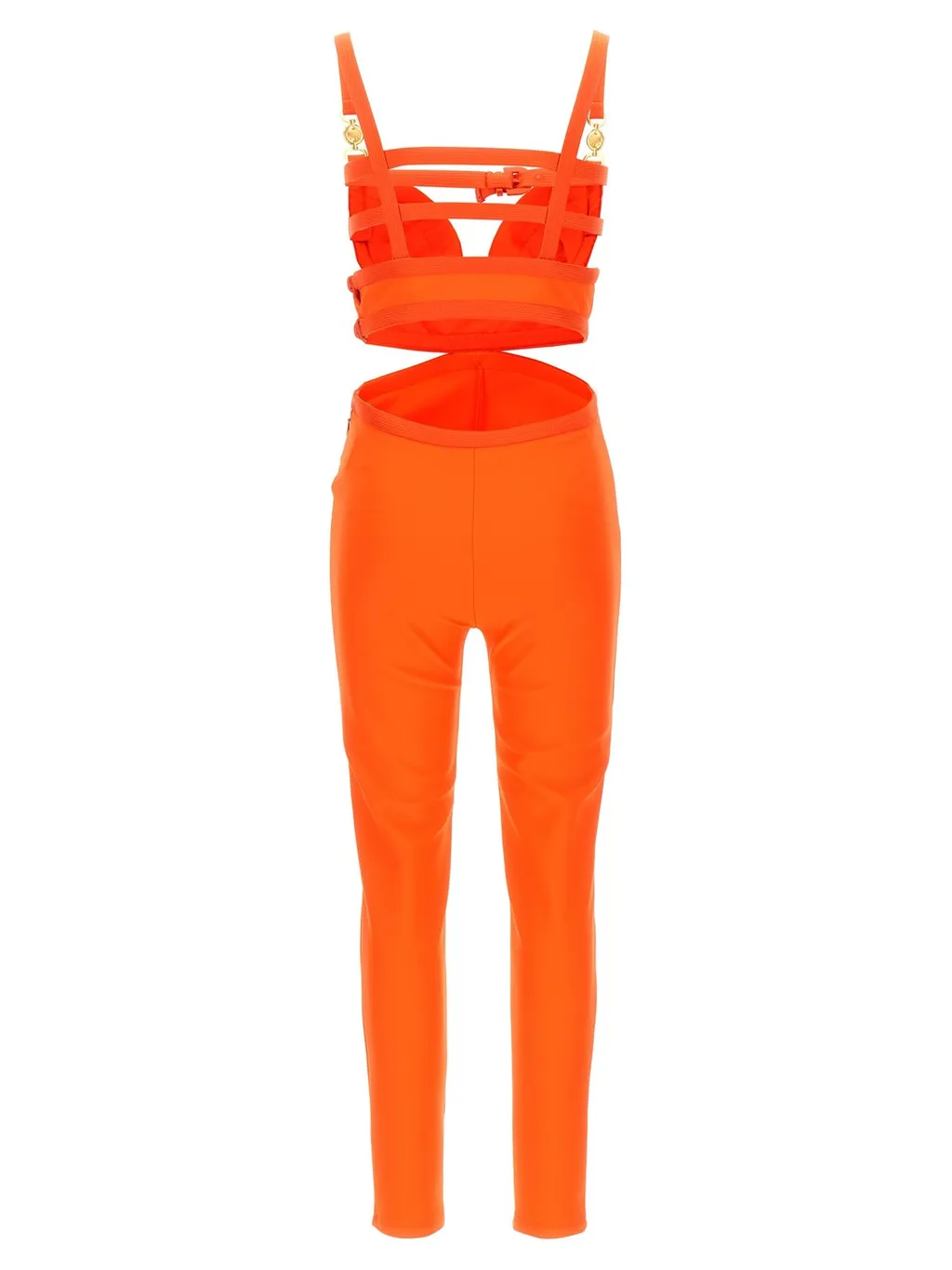 Cutout Halterneck Top And Leggings Set