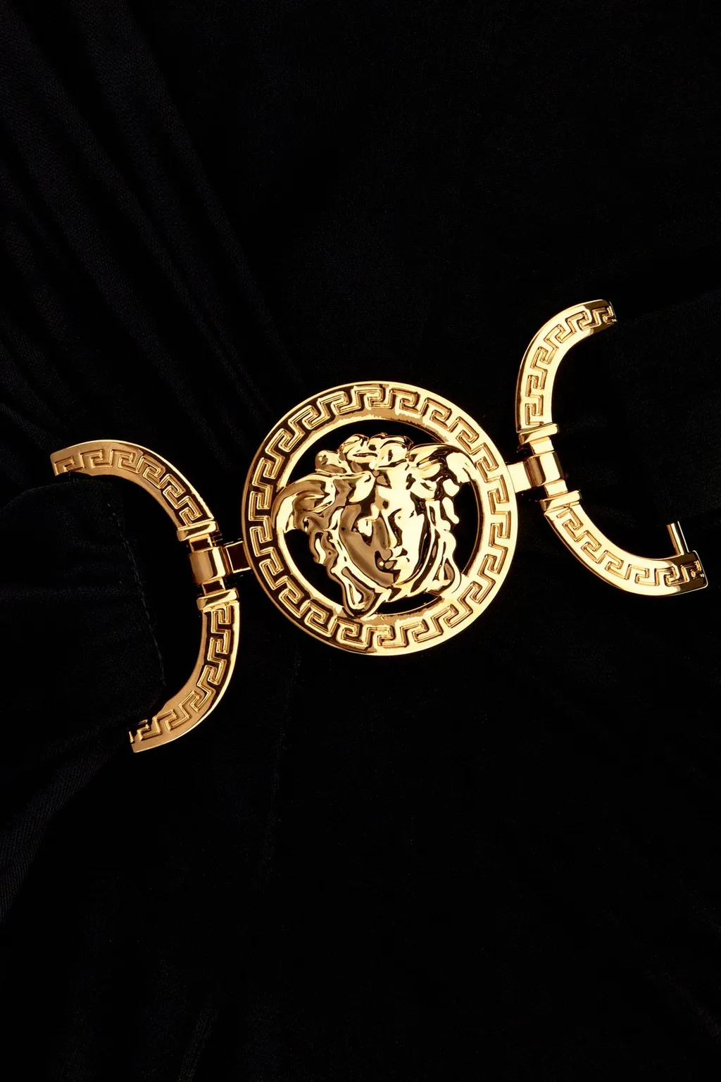 Wrap Dress With Medusa Hardware