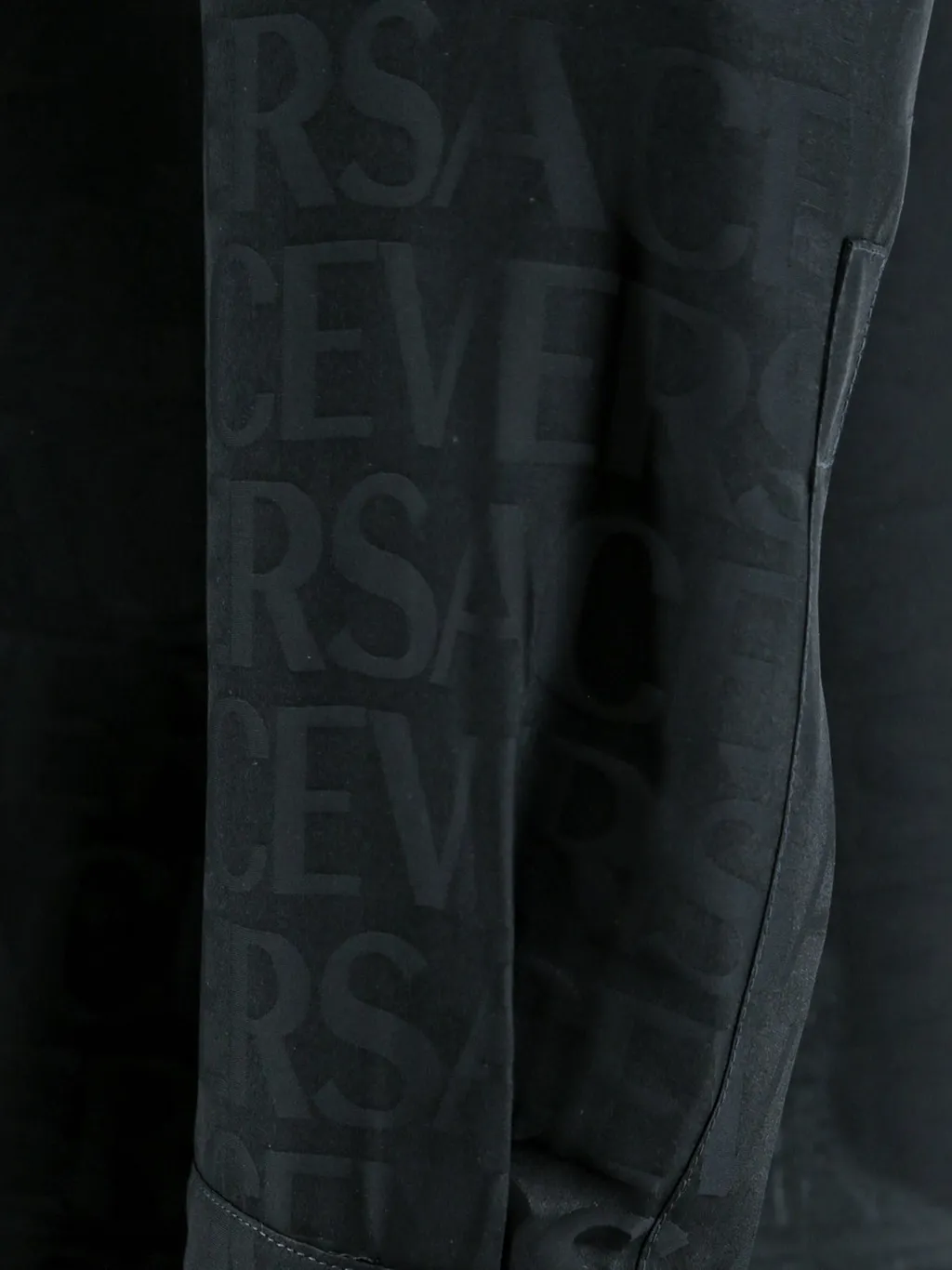 Logo Print Silk Shirt
