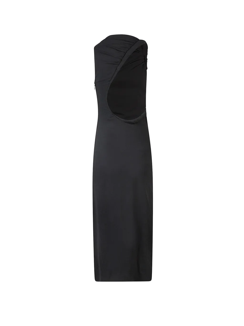 Asymmetric Ruched Gown
