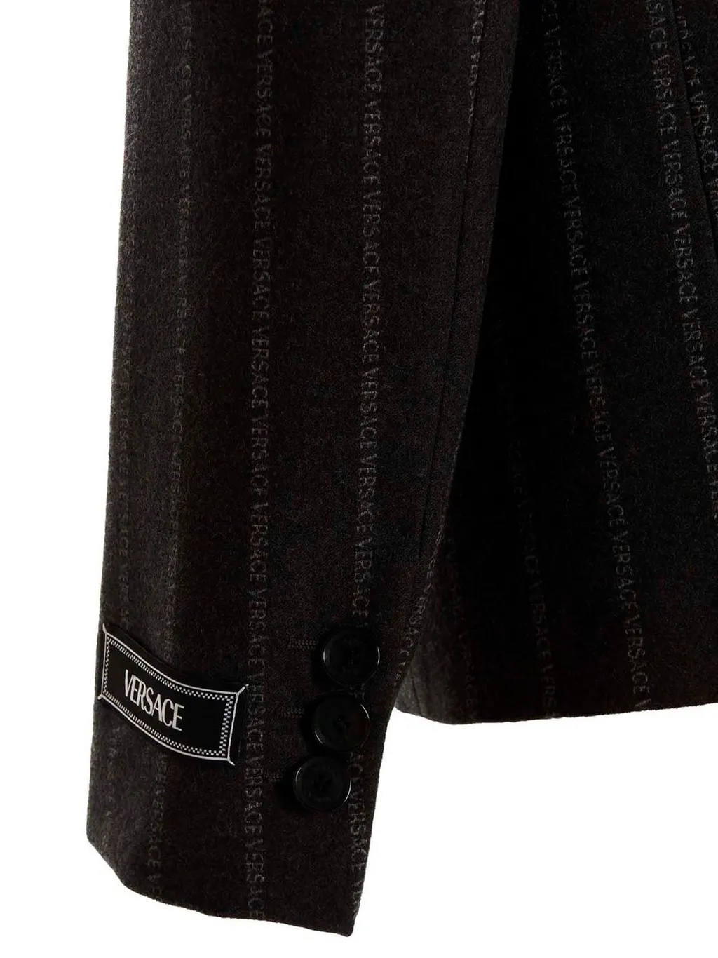 Pinstripe Logo Blazer