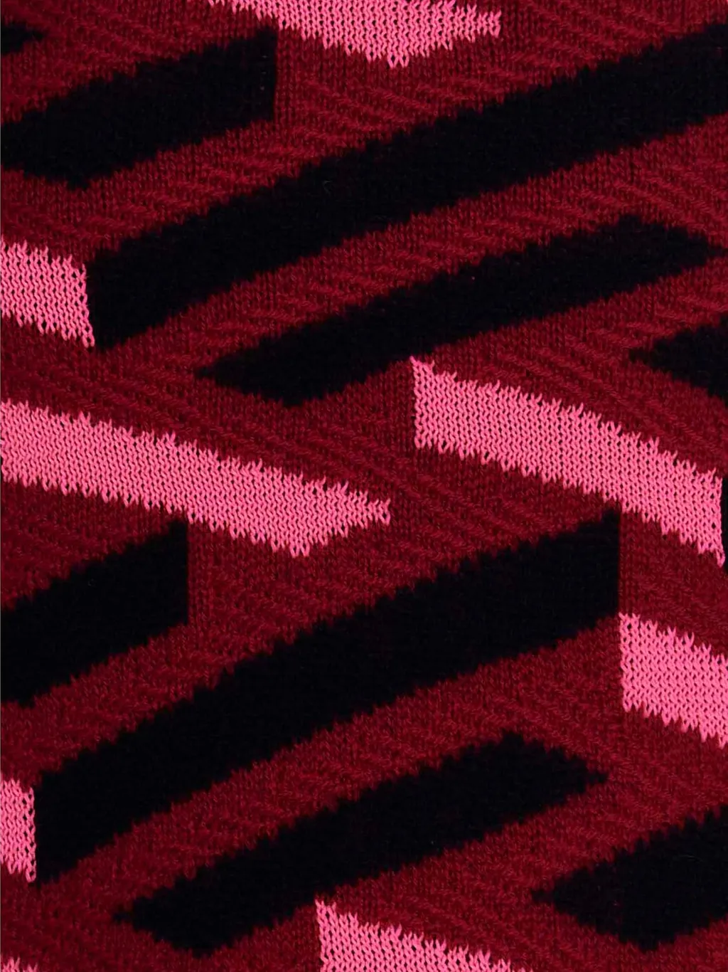 Geometric Knit Mini Skirt