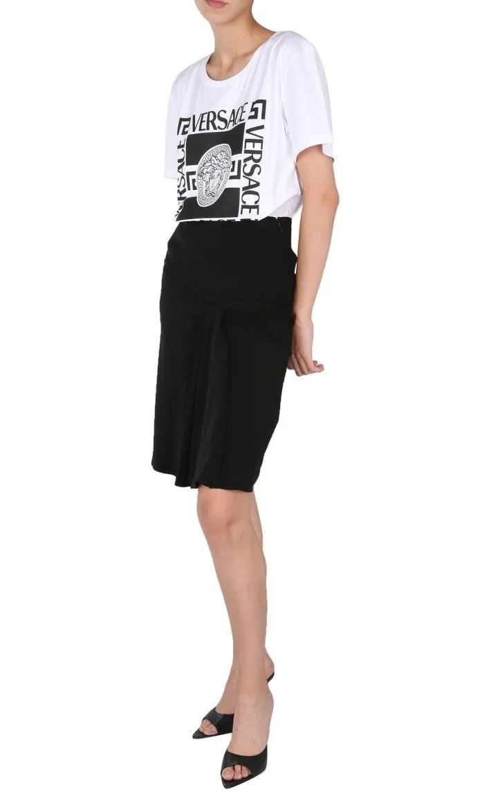 Asymmetric Draped Skirt