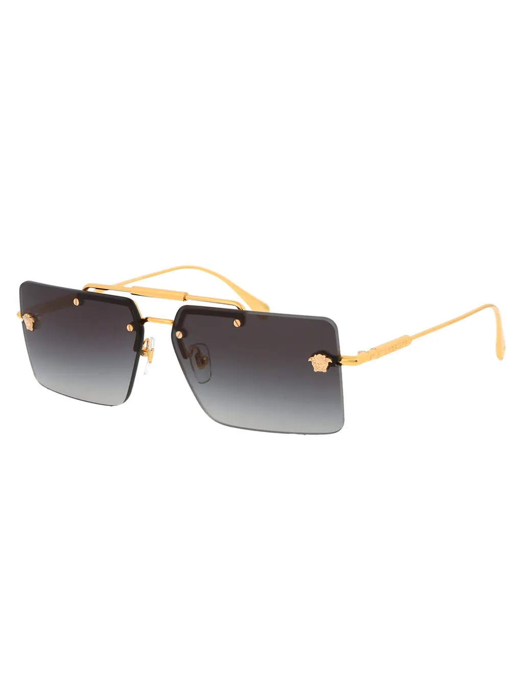 Rectangular Rimless Sunglasses