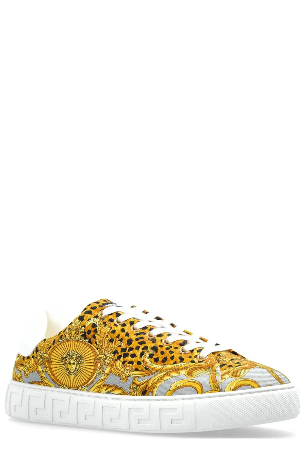 Medusa Print Low-Top Sneakers