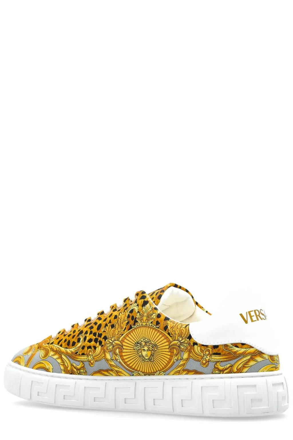 Medusa Print Low-Top Sneakers