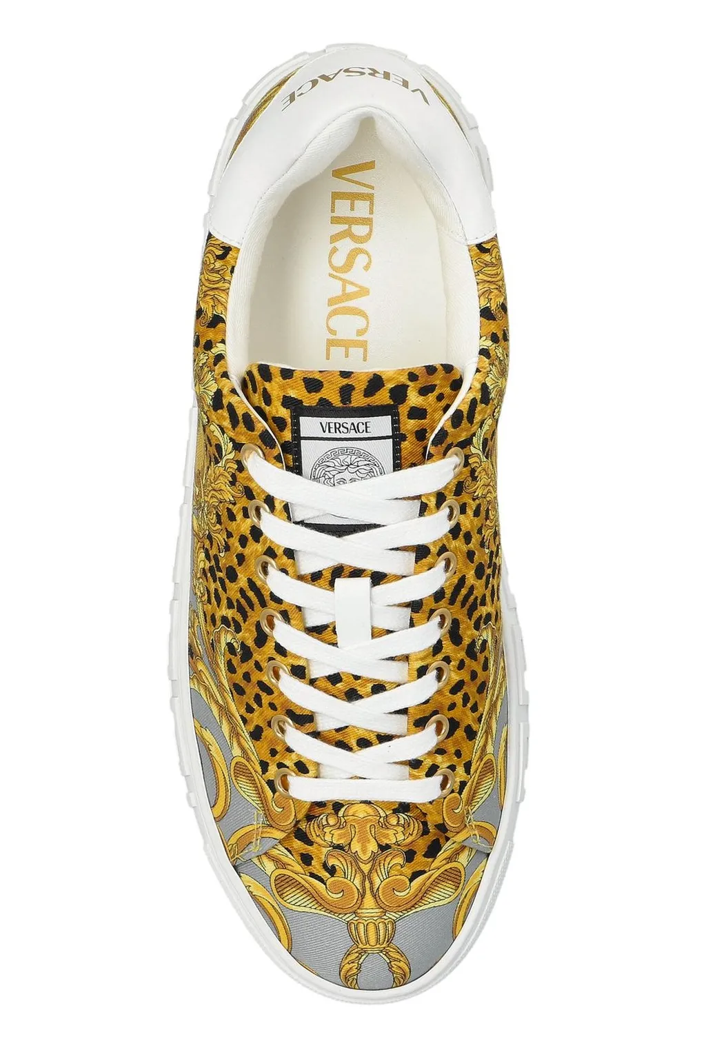 Medusa Print Low-Top Sneakers