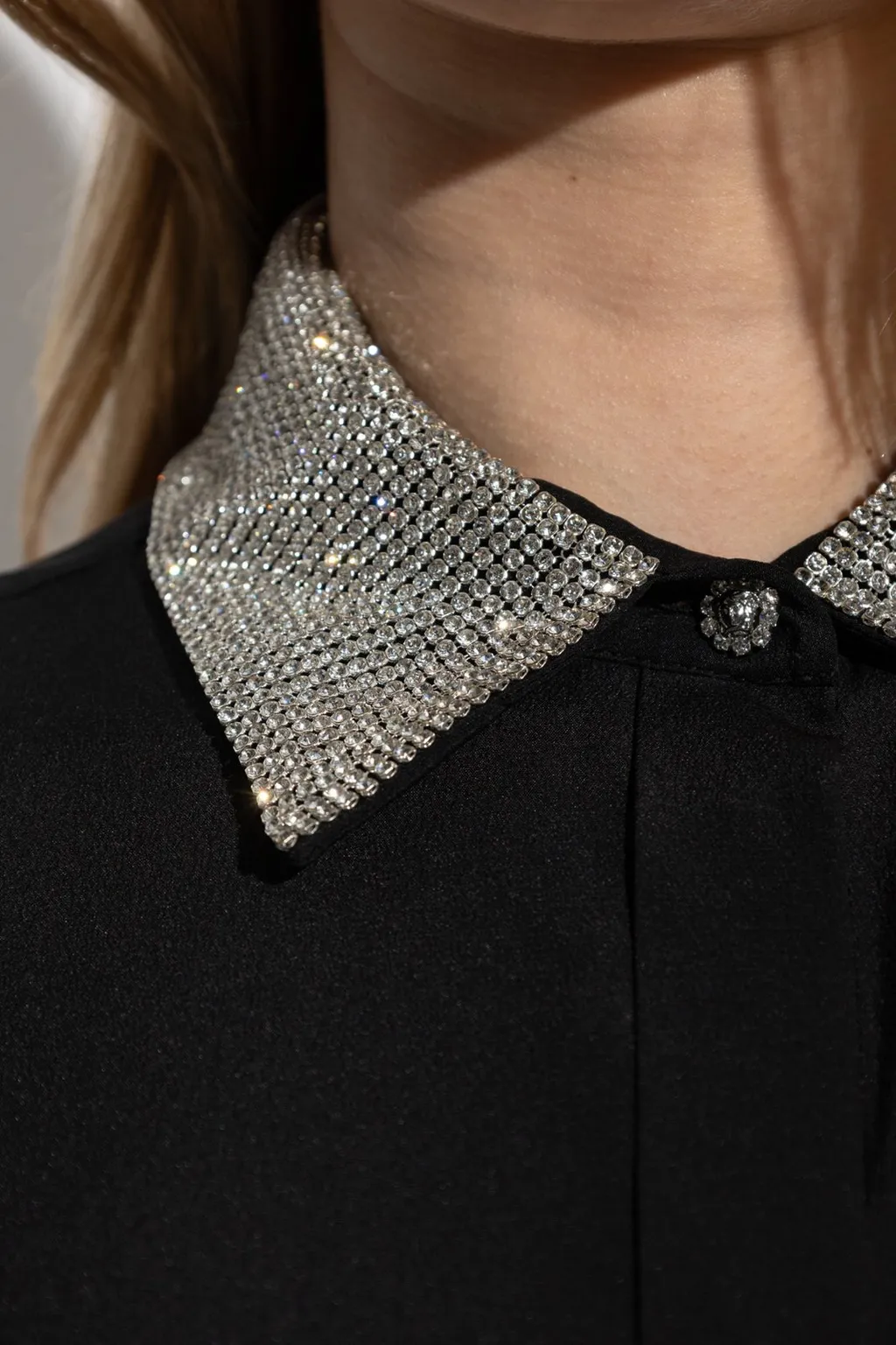 Shirt With Embellished Collar