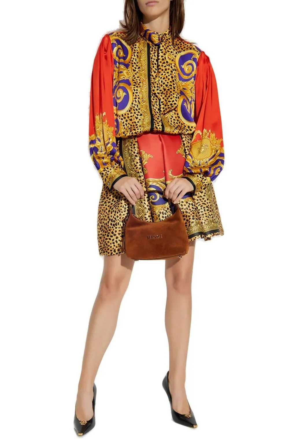 Baroque Print Silk Shirt