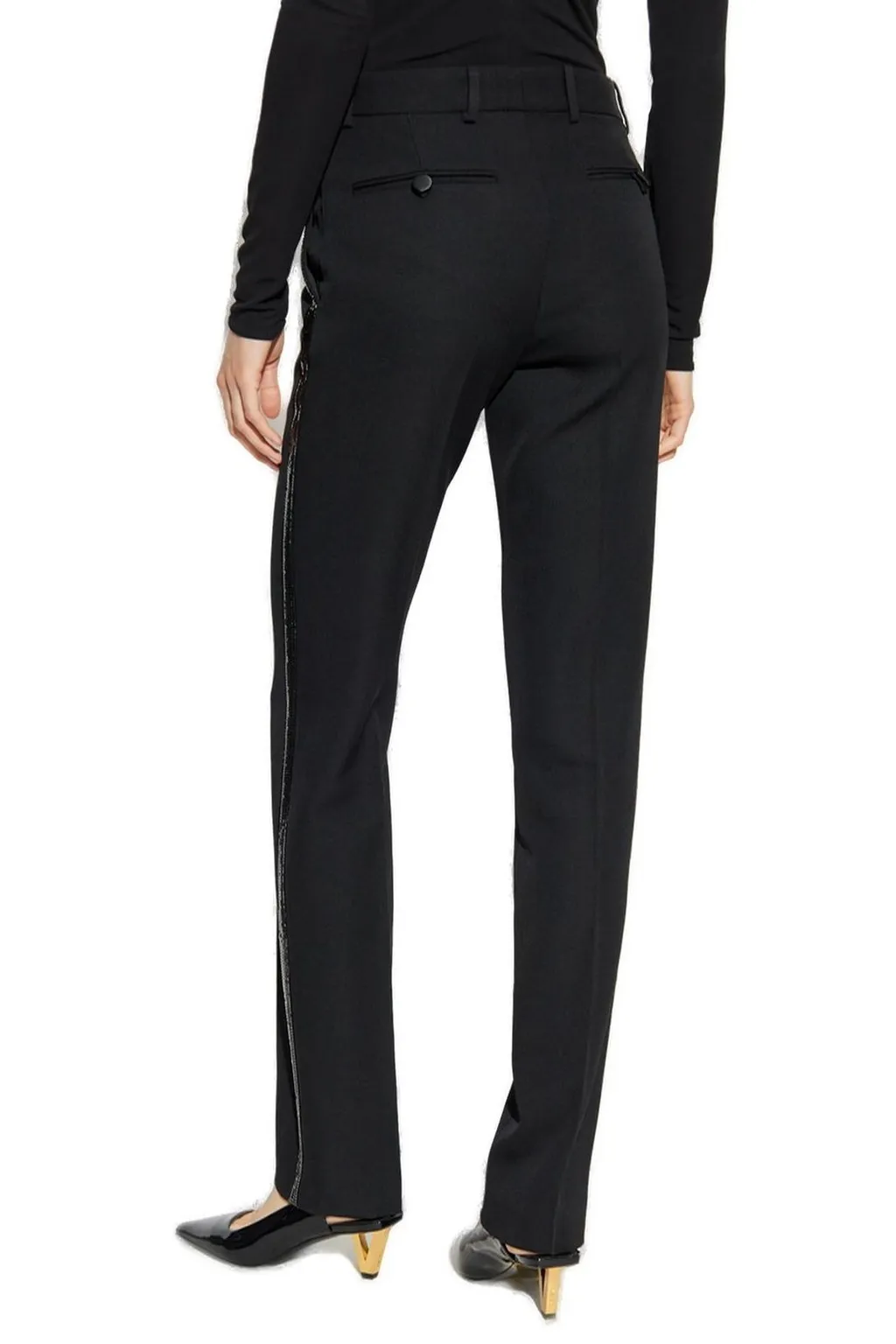 Trousers With Crystal Detailing