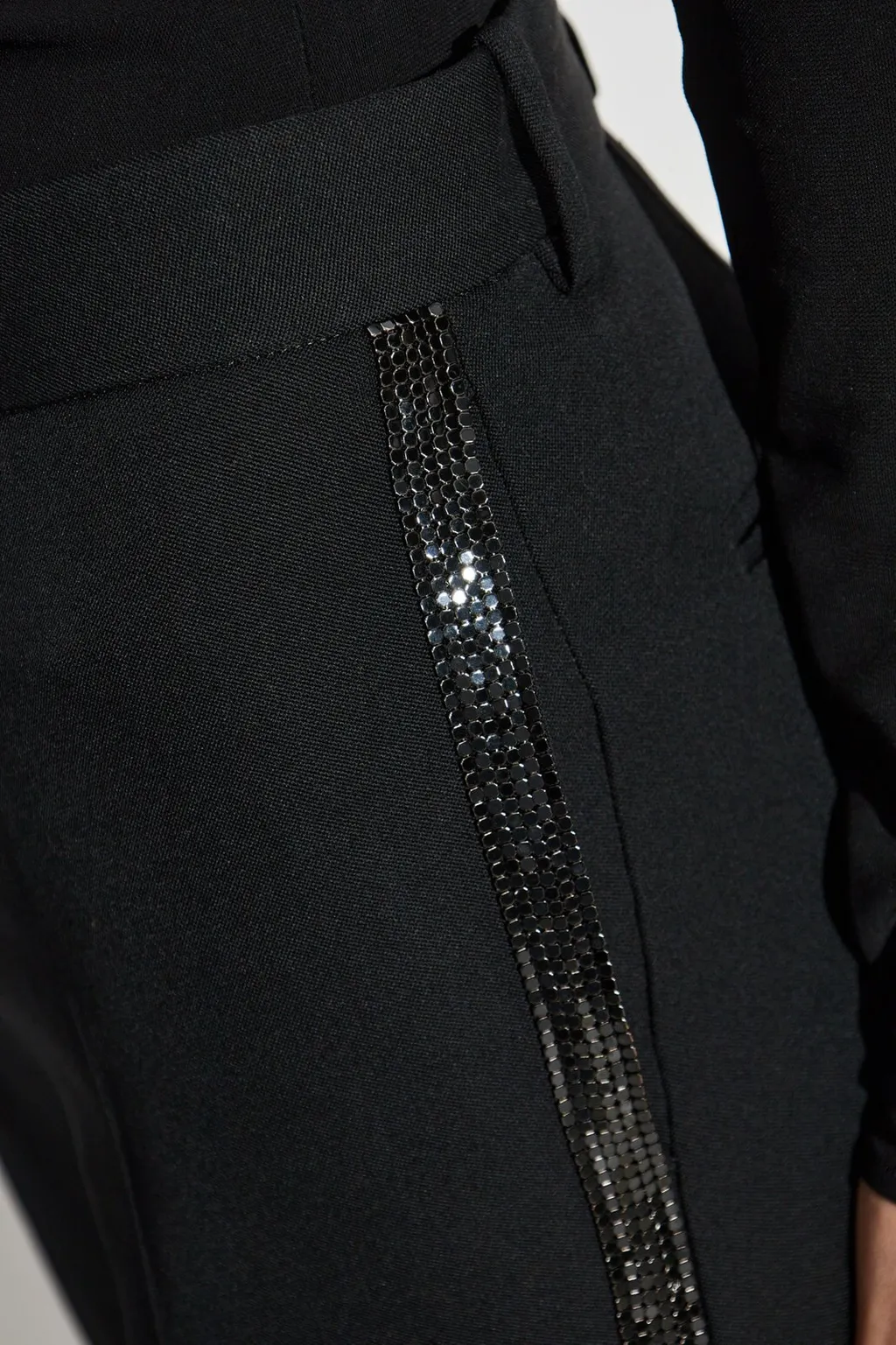 Trousers With Crystal Detailing