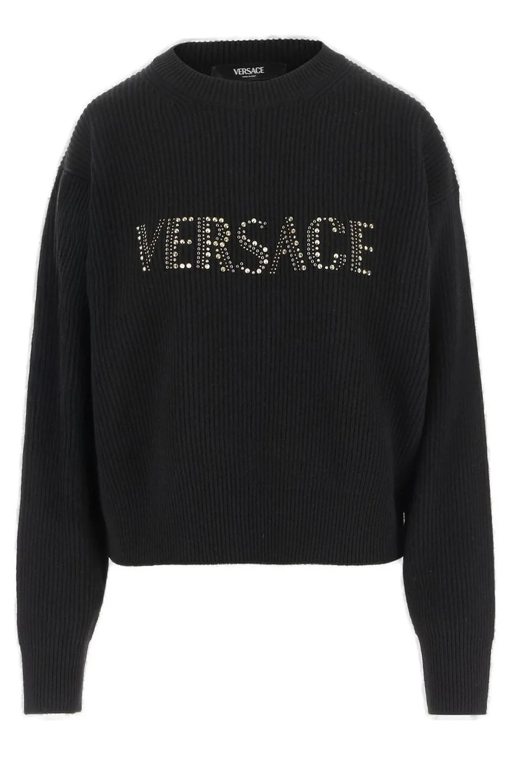 Sweater With Studded Logo