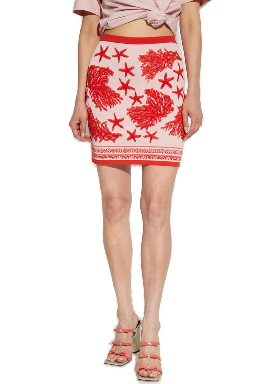 Sequin-Embellished Mini Skirt