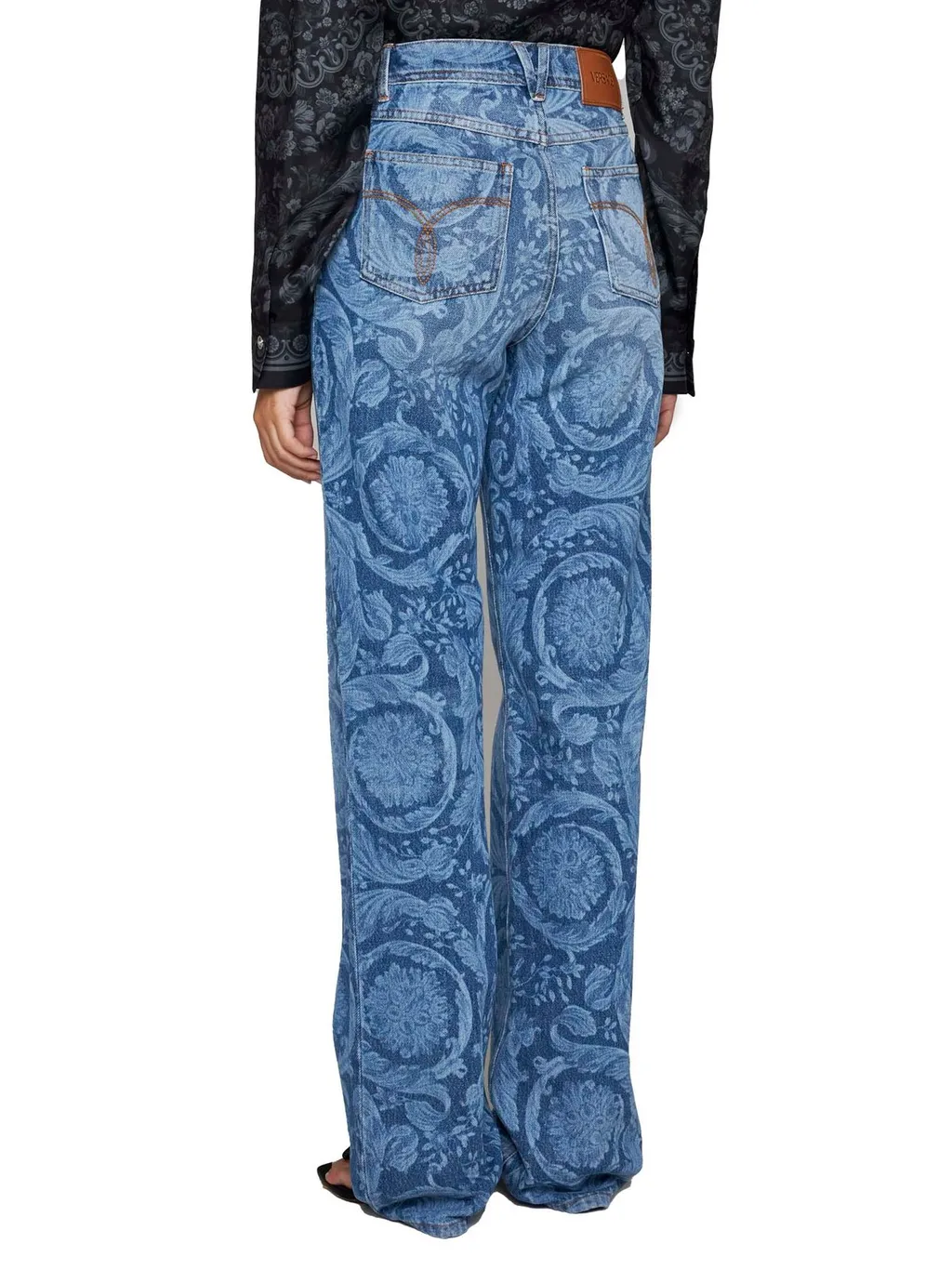 Baroque Print Jeans