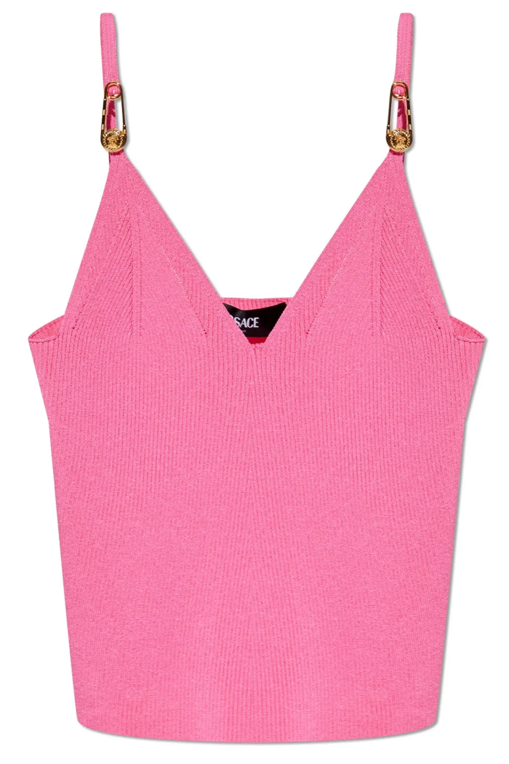 Logo Buckle Knit Top
