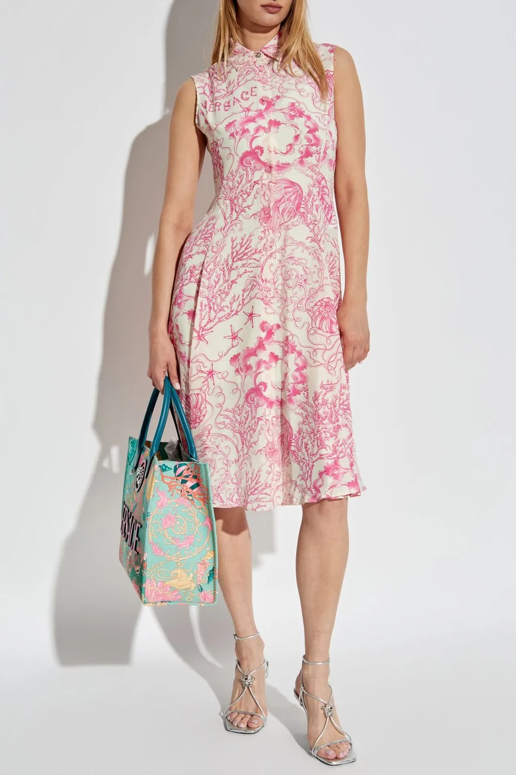 Sleeveless Shirt Dress