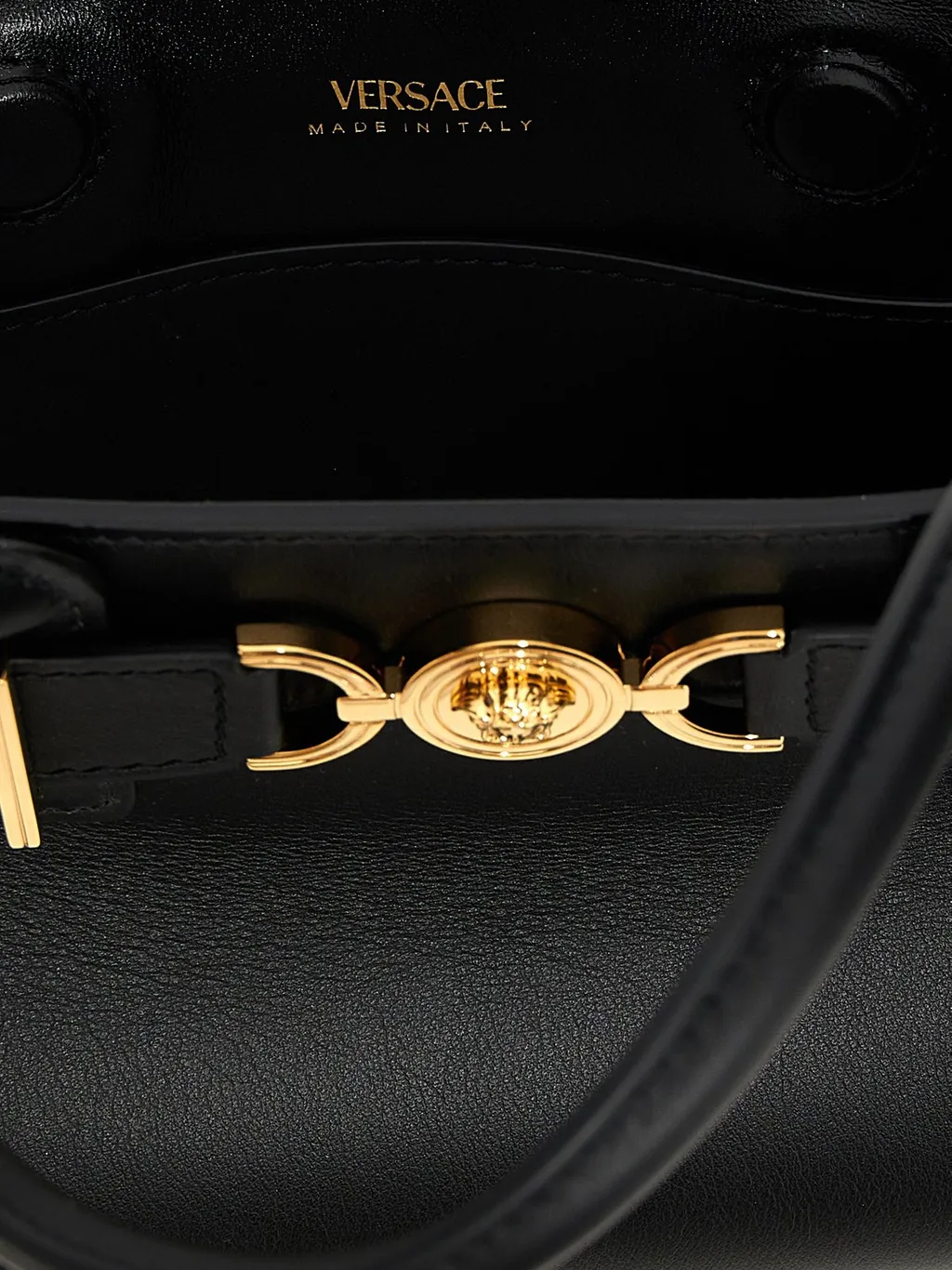 Medusa Charm Top Handle Bag