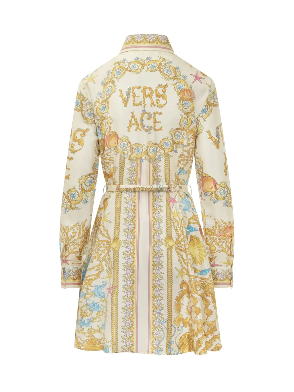 Medusa Print Shirt Dress