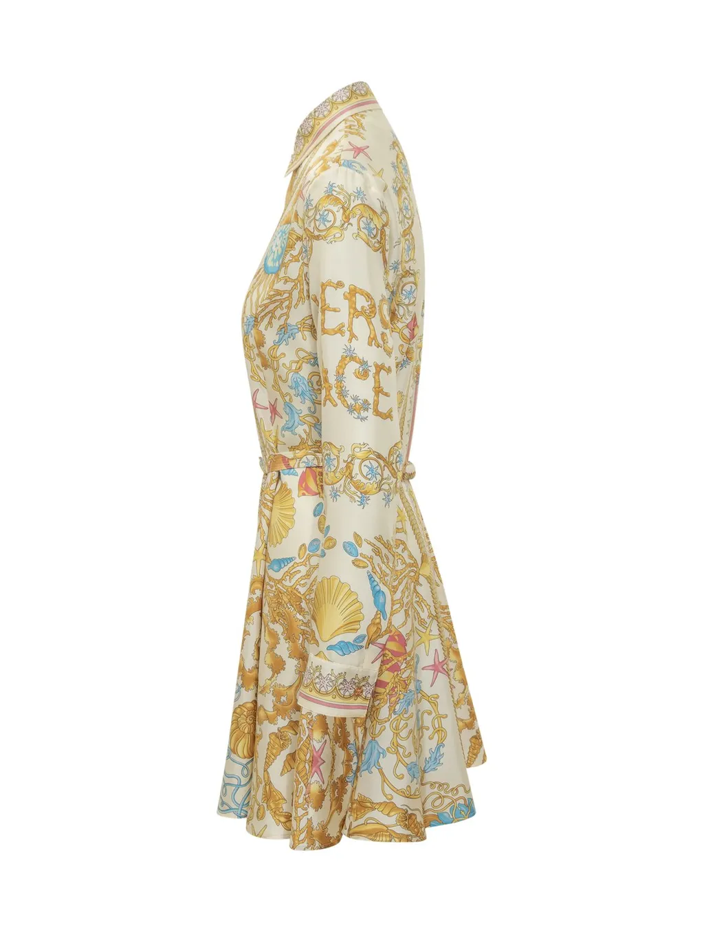 Medusa Print Shirt Dress