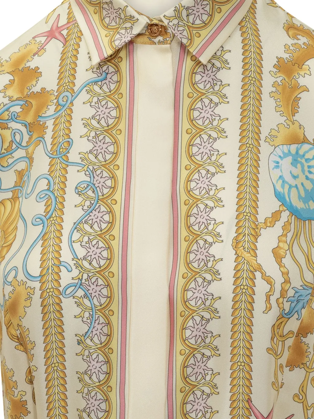 Medusa Print Shirt Dress