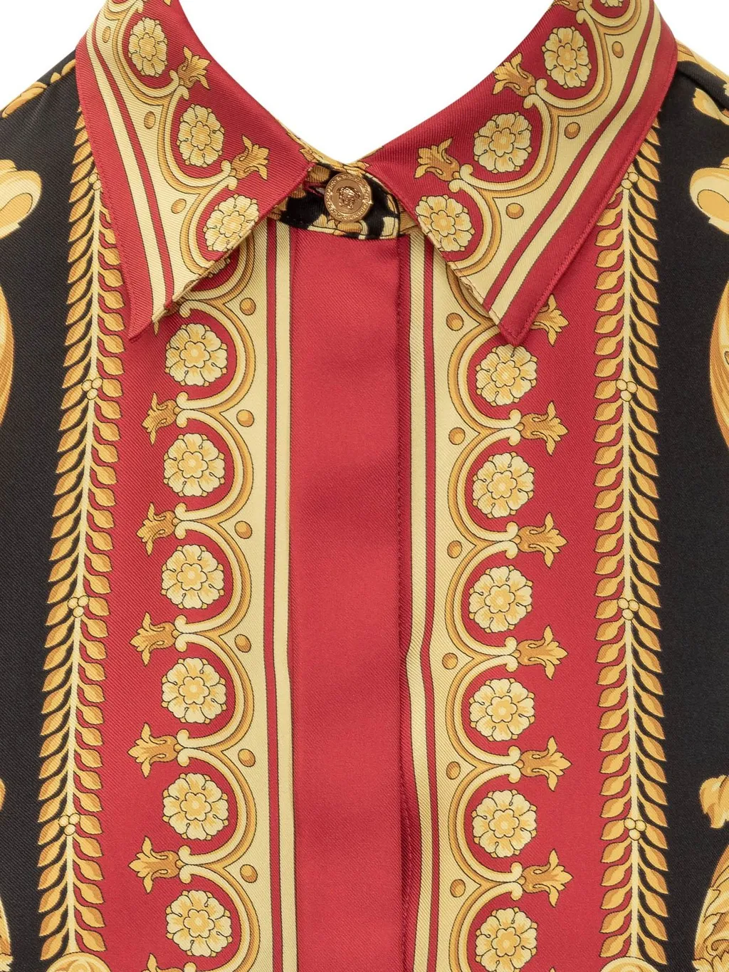 Baroque Print Silk Shirt