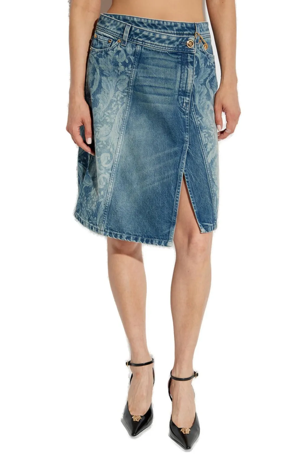 Denim A-Line Skirt