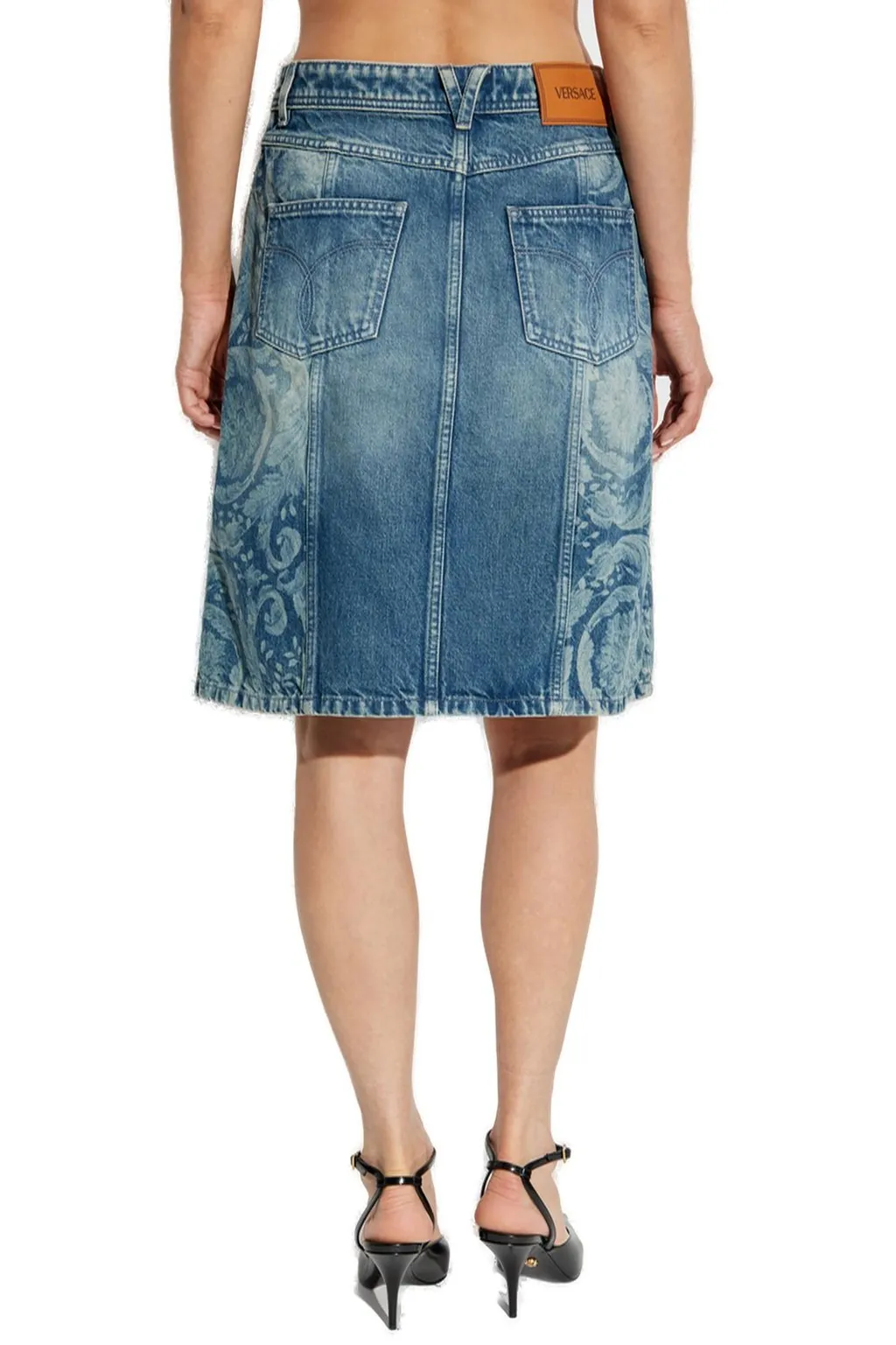 Denim A-Line Skirt