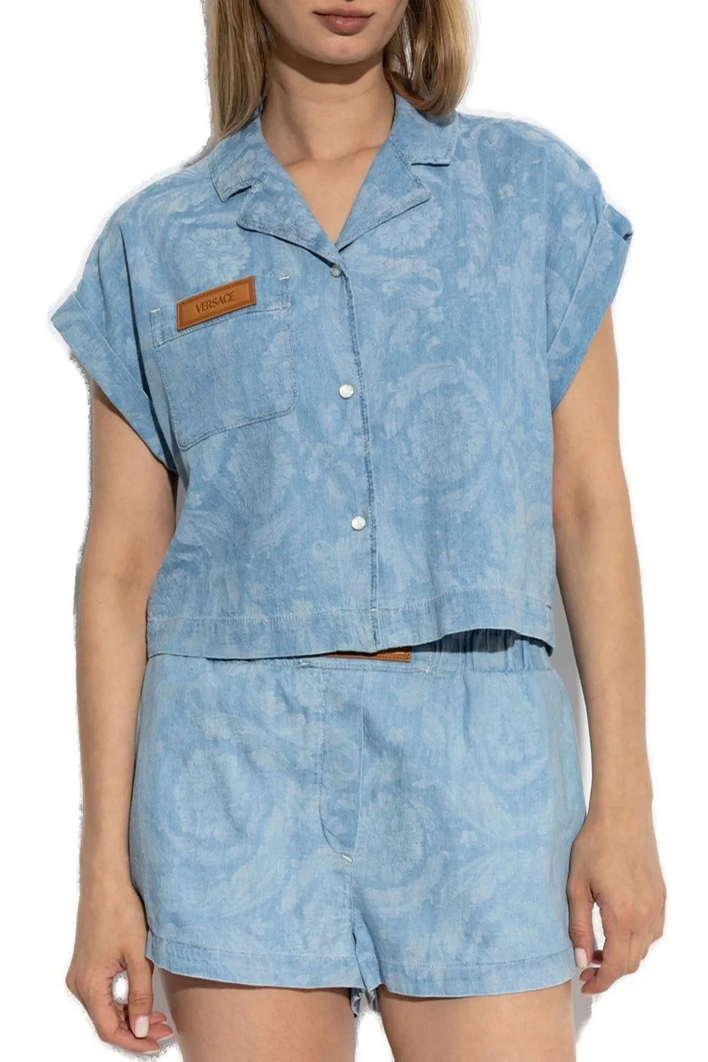 Embroidered Denim Shirt