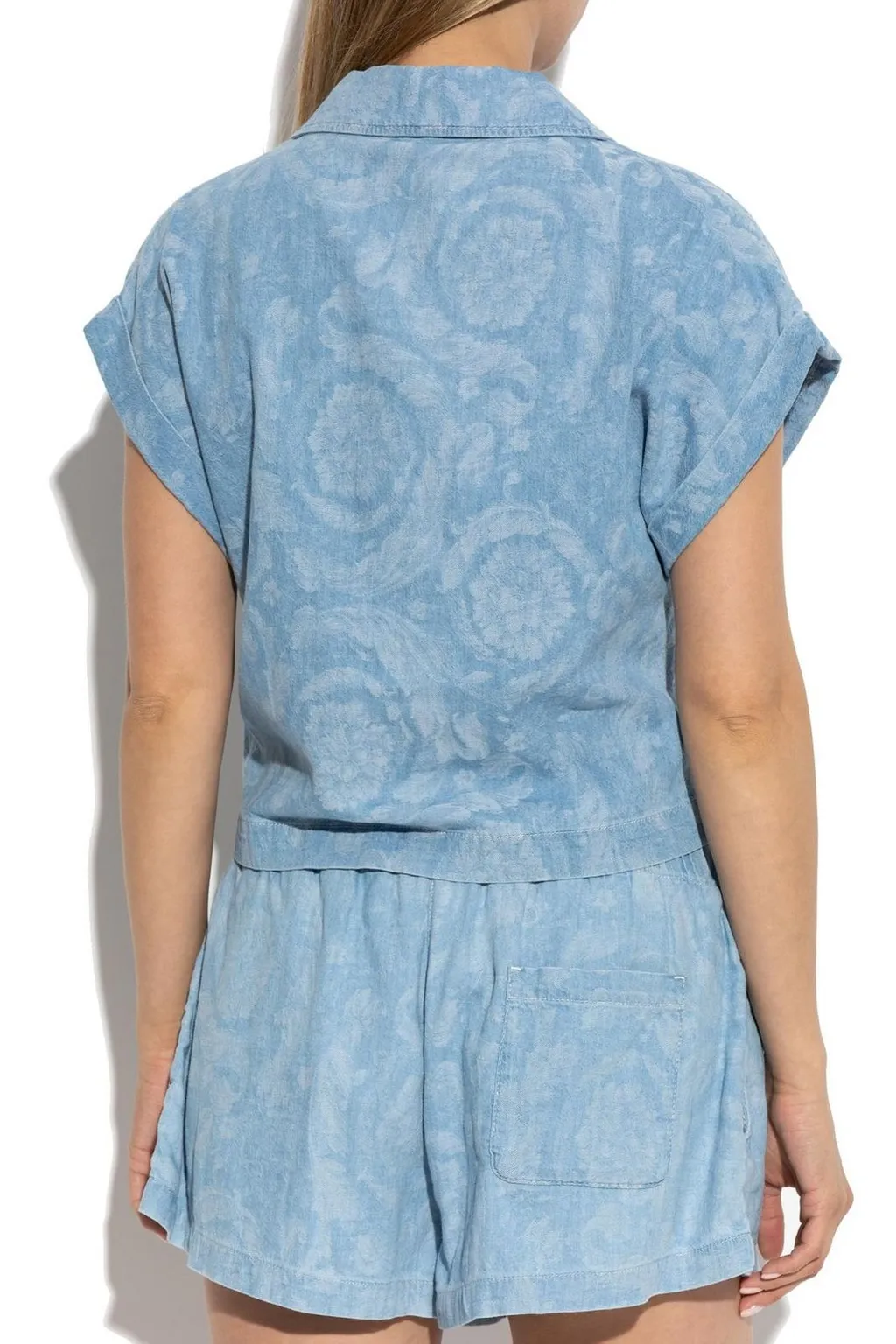 Embroidered Denim Shirt