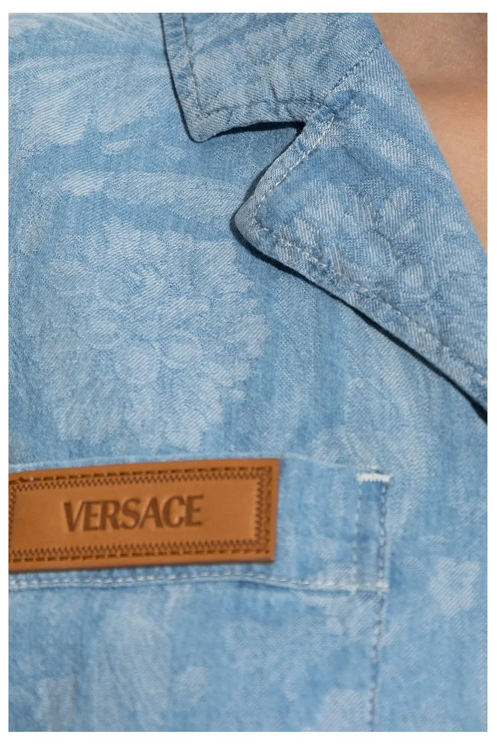 Embroidered Denim Shirt