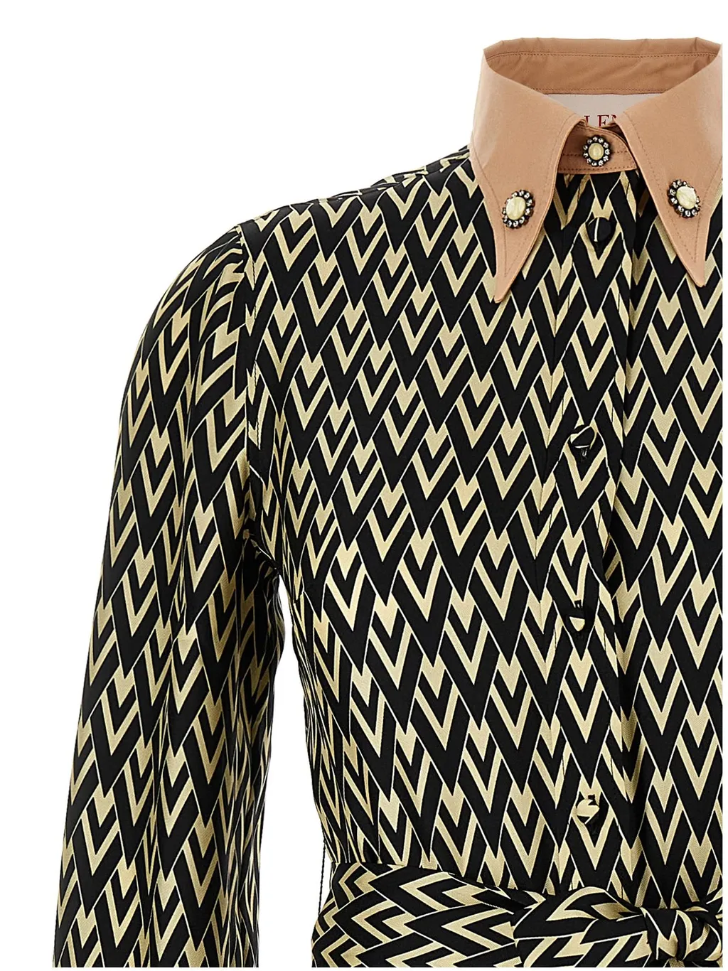 Geometric Print Midi Dress