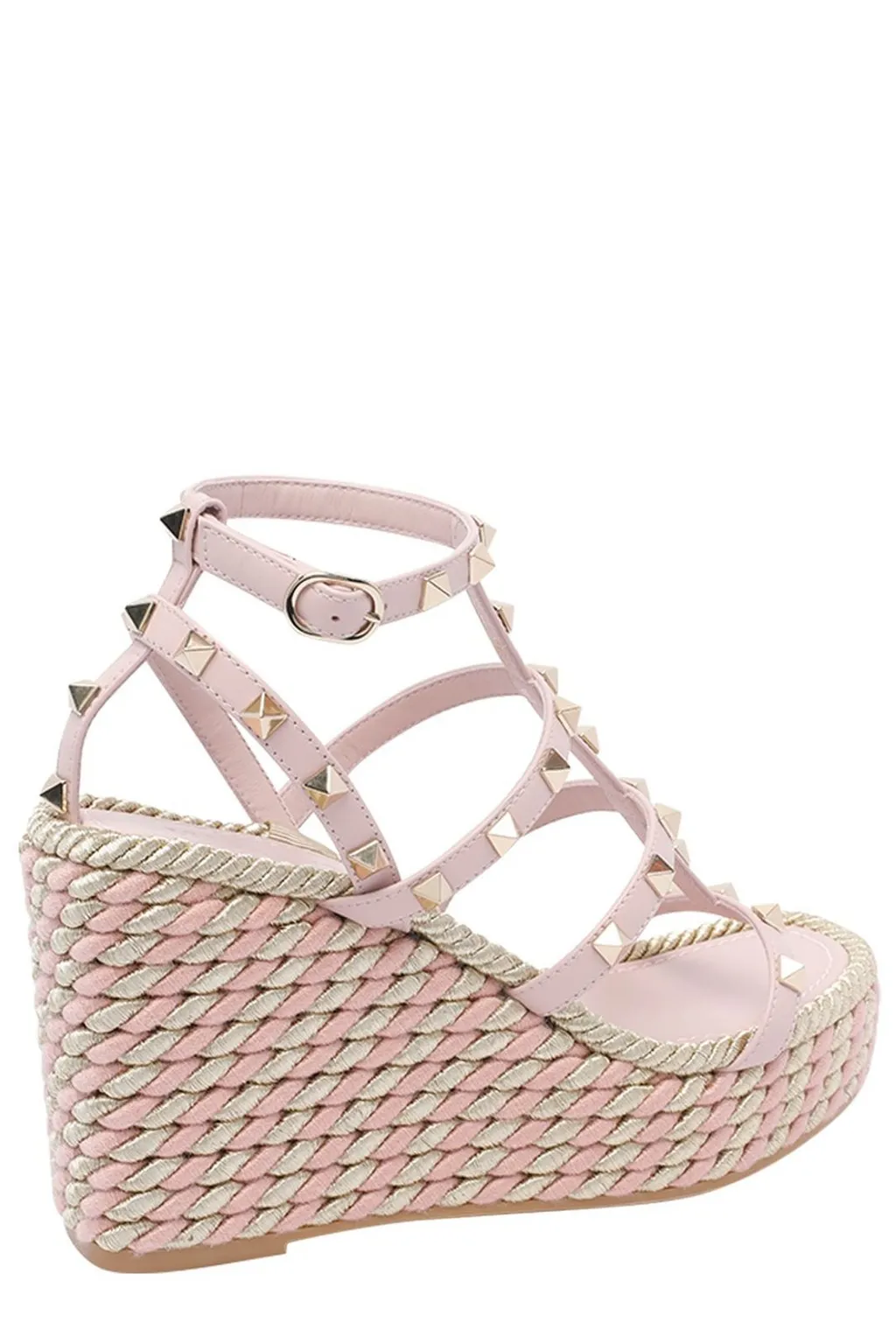 Studded Wedge Espadrille Sandals