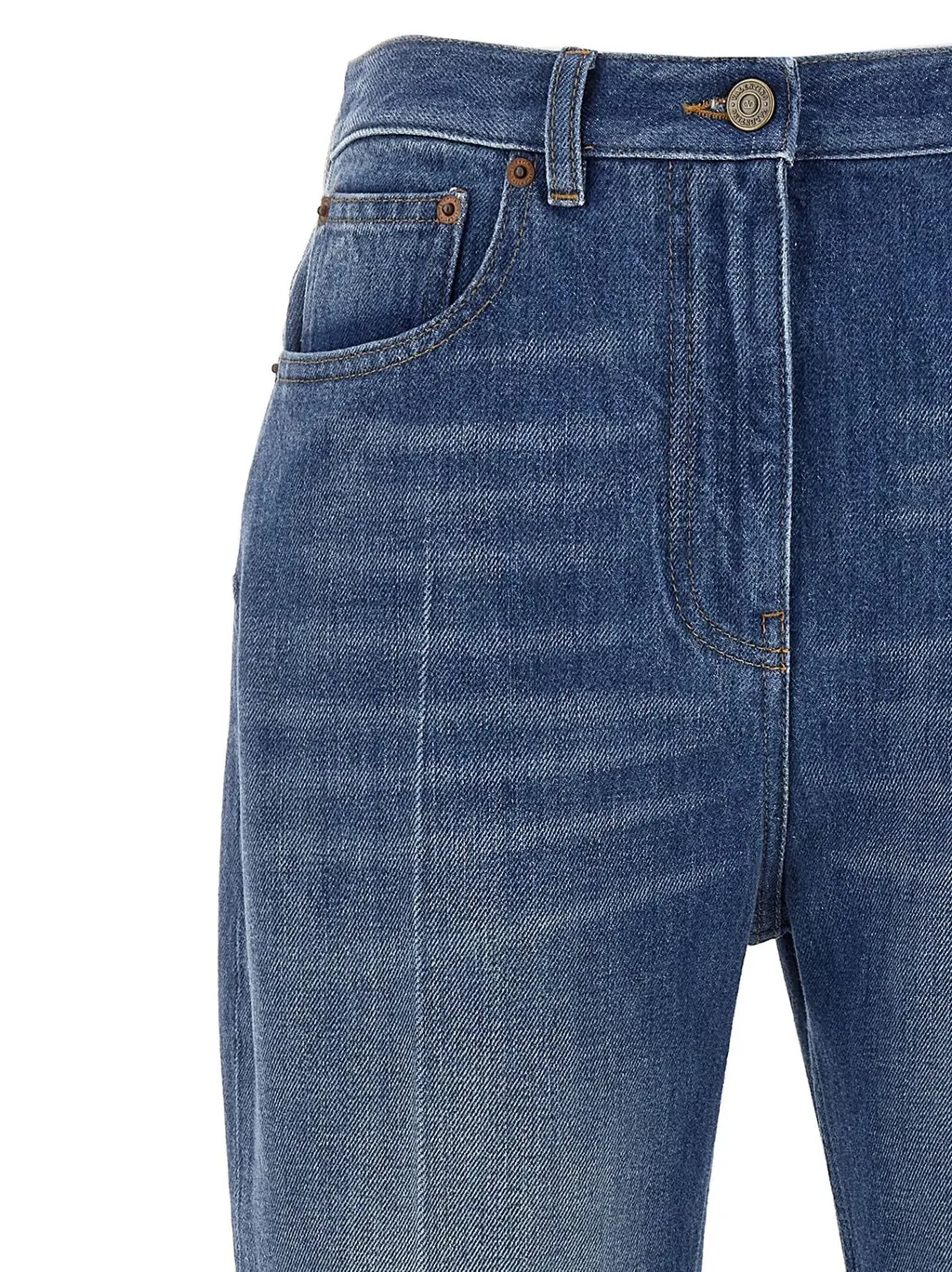 High-Waisted Flared Jeans