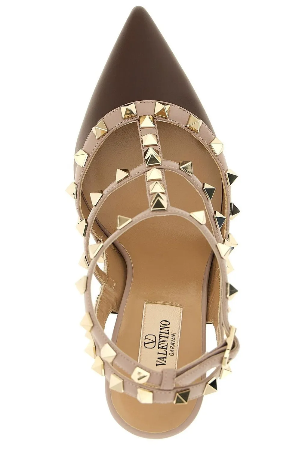 Rockstud Ankle Strap Pumps