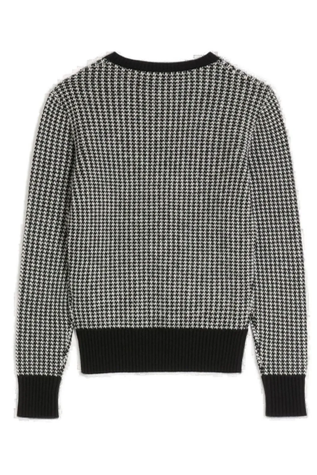 Houndstooth Knit Sweater