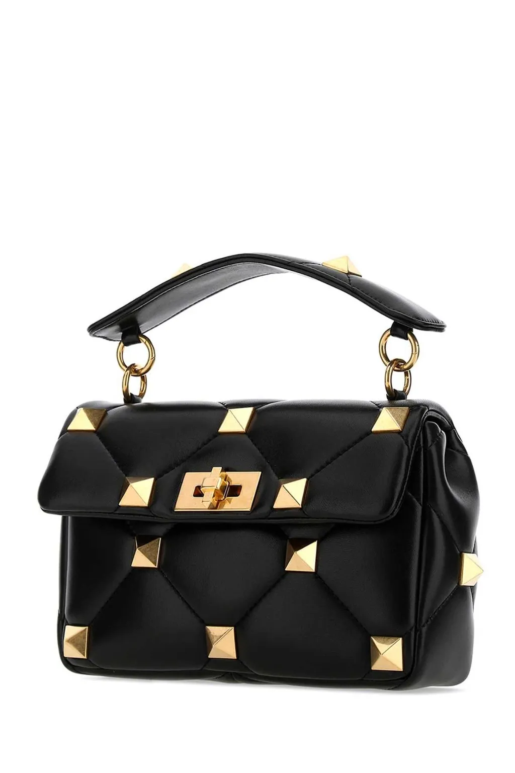 Studded Top Handle Bag