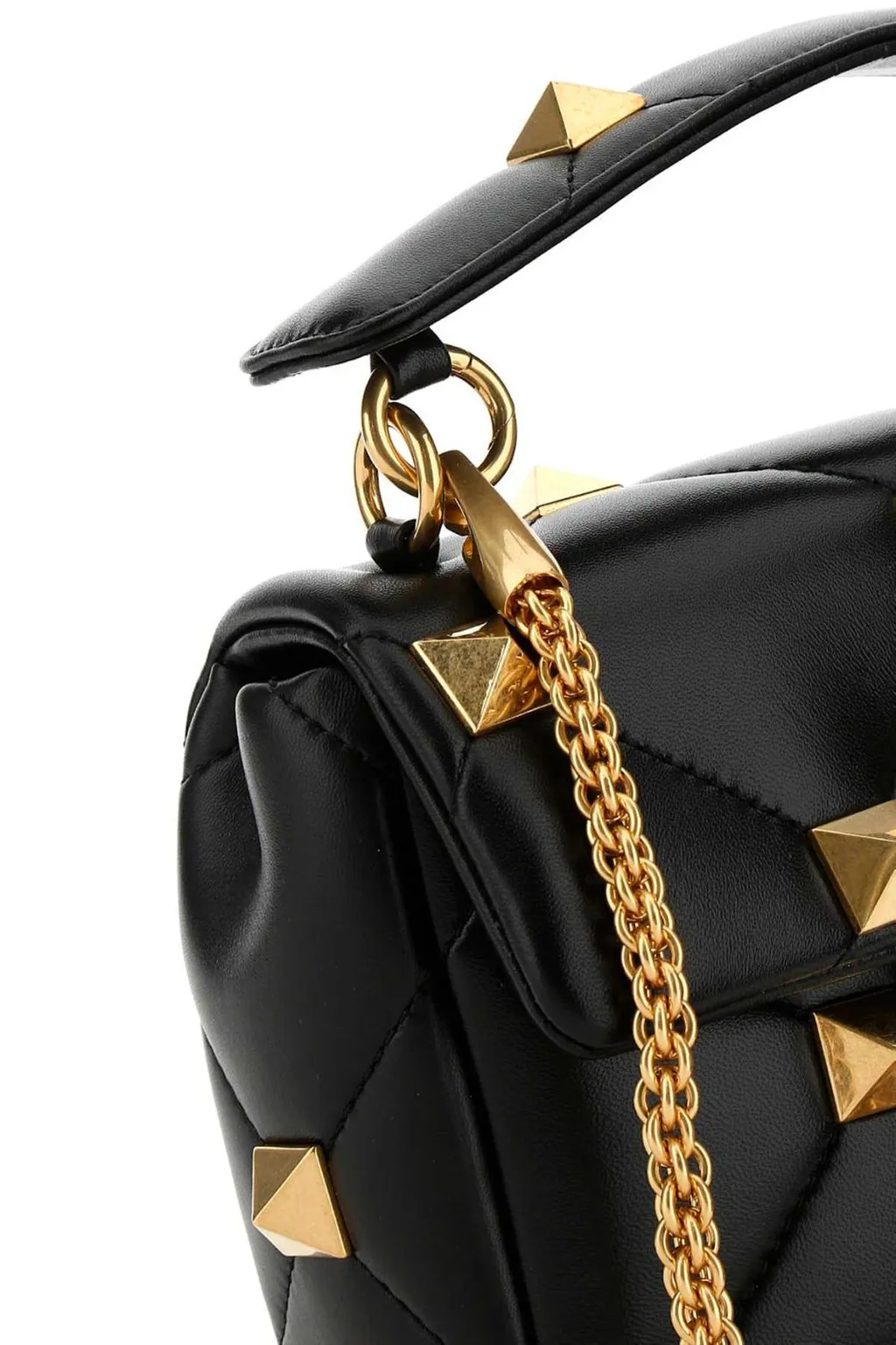 Studded Top Handle Bag