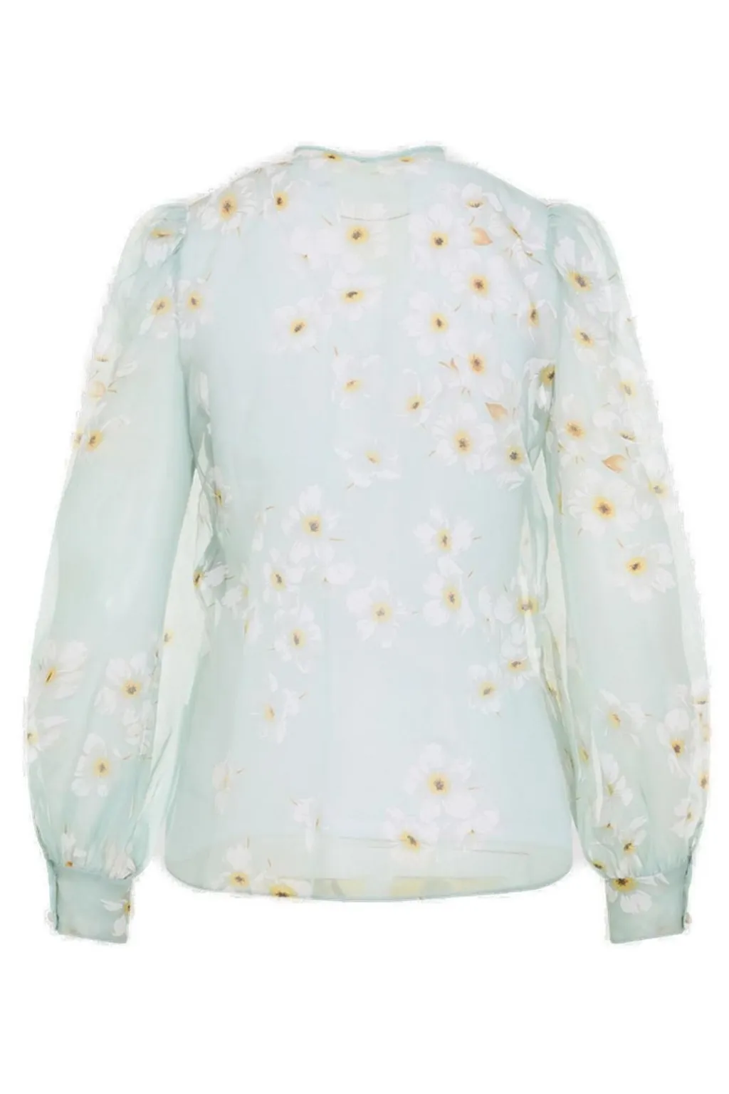 Floral Print Organza Blouse