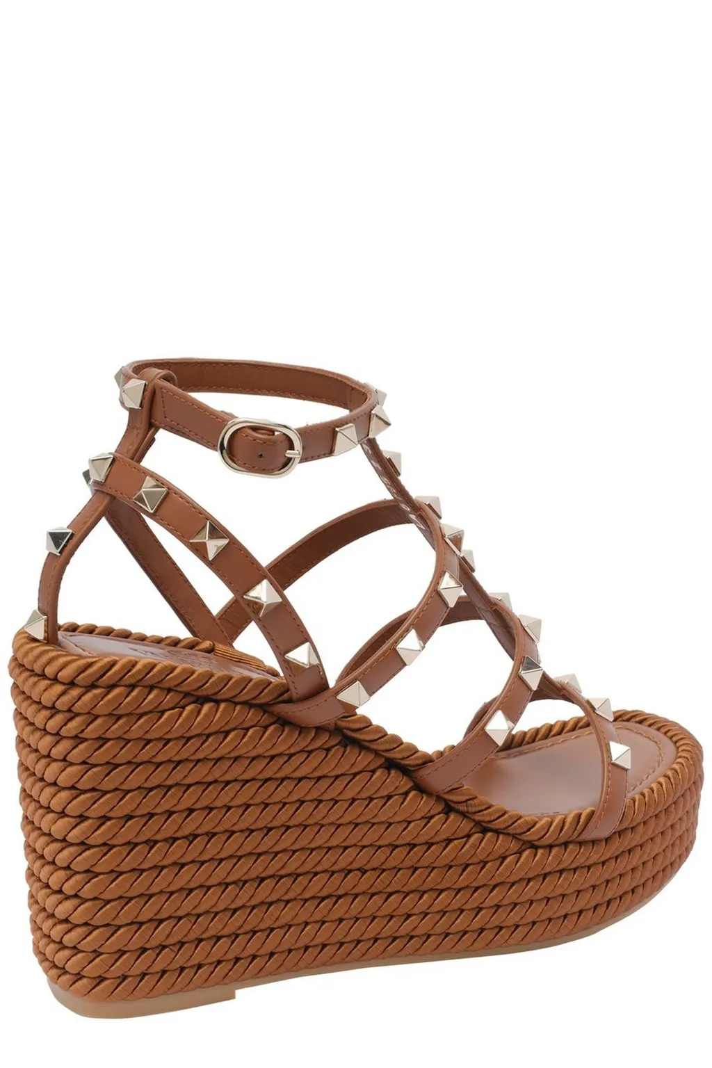 Studded Wedge Platform Sandals