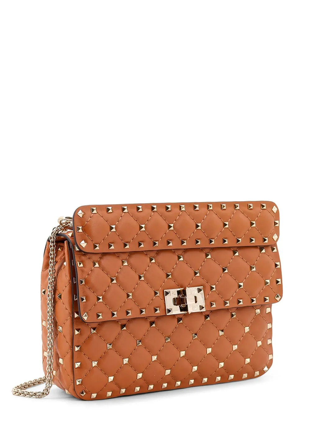 Rockstud Leather Shoulder Bag