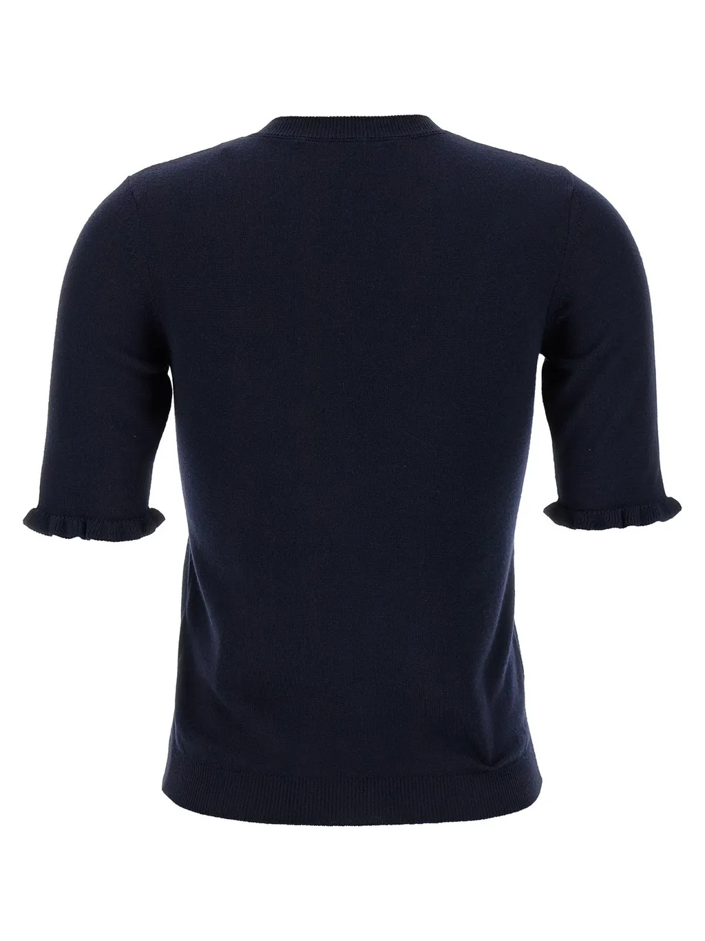 Embroidered Logo Knit Top