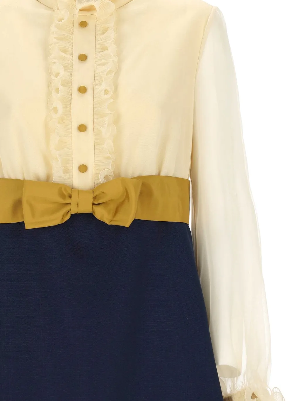 Mini Dress With Feather Trim