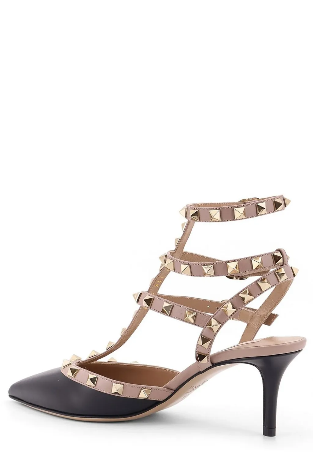 Rockstud Ankle Strap Pumps