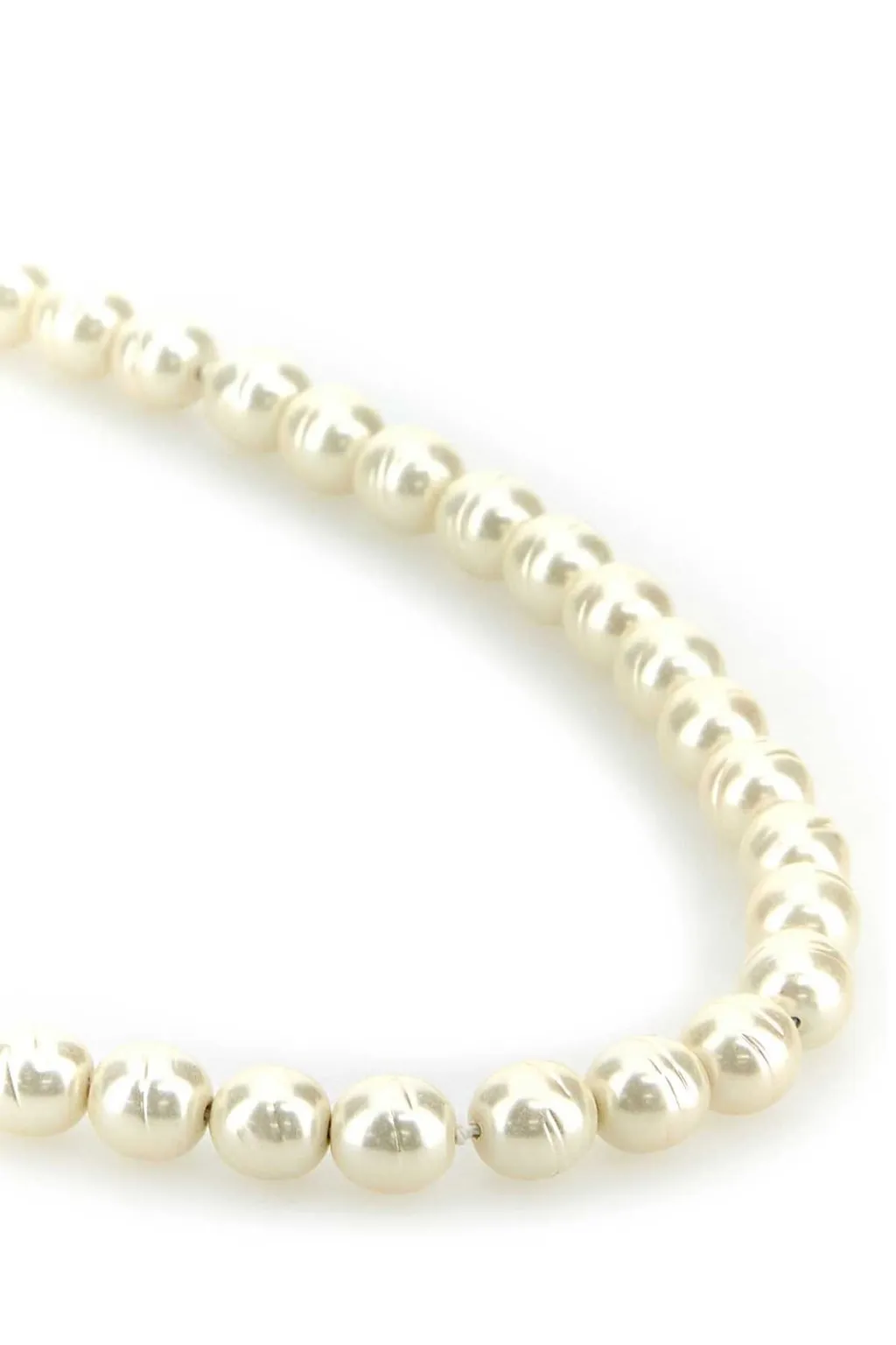 Pearl Necklace With Heart Charm