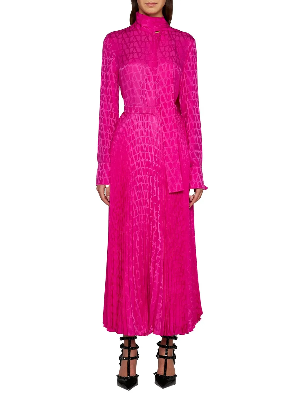 Pleated Midi Skirt