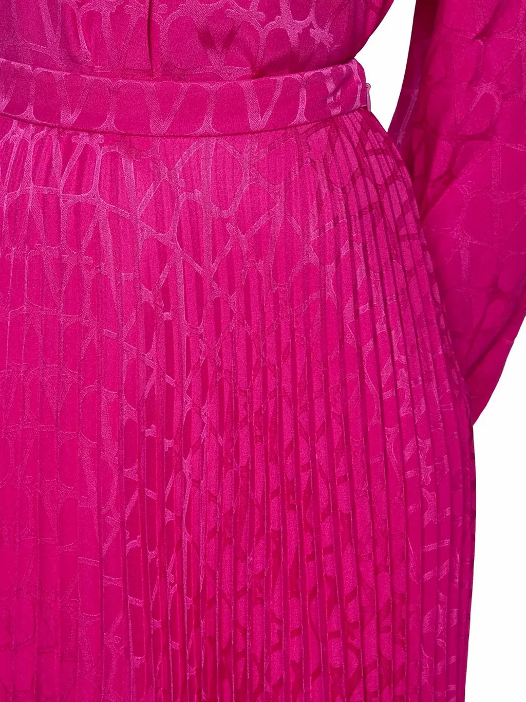 Pleated Midi Skirt