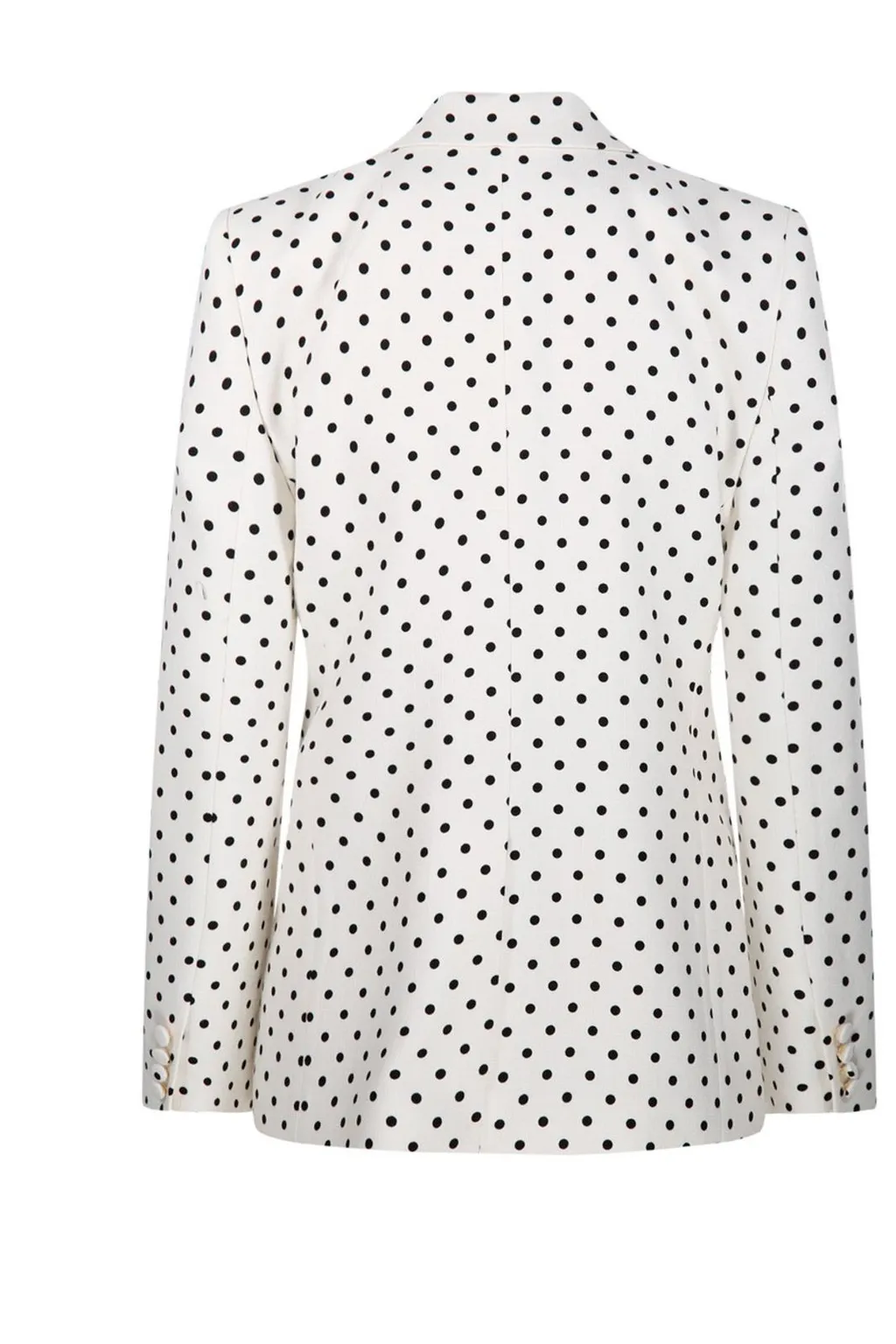 Polka Dot Blazer With Bow Detail