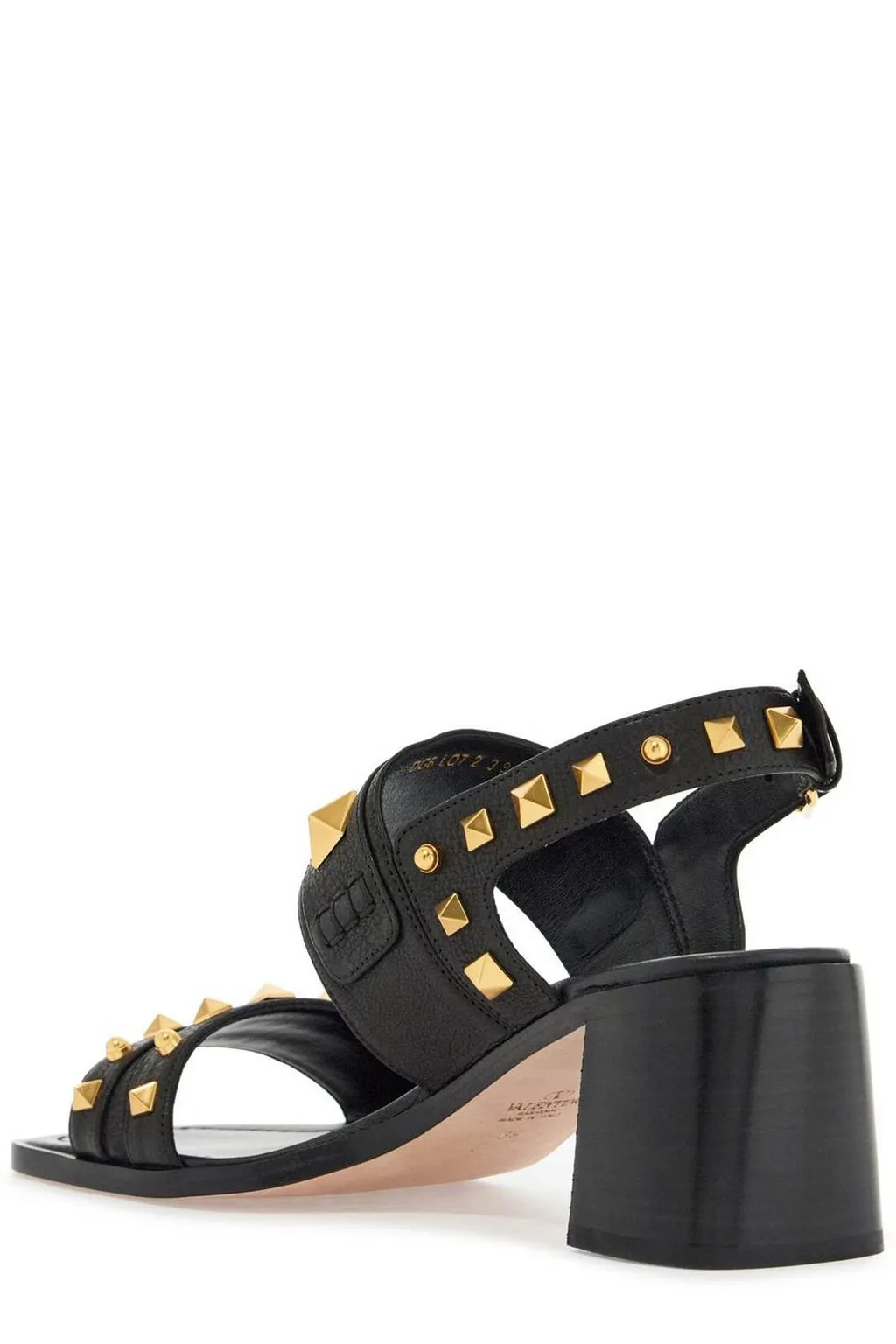 Studded Leather Slingback Sandals