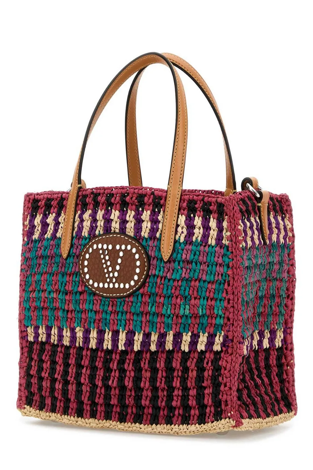 Valentino Garavani Vltn Raffia Tote Bag