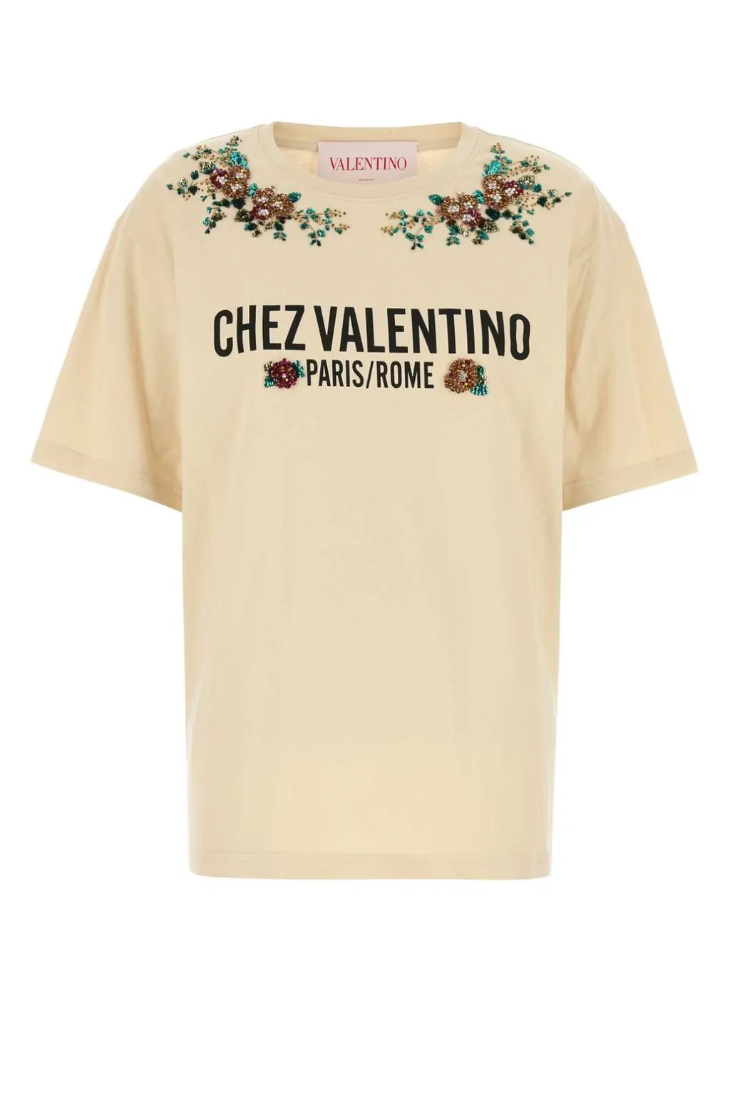 T-Shirt With Floral Embroidery